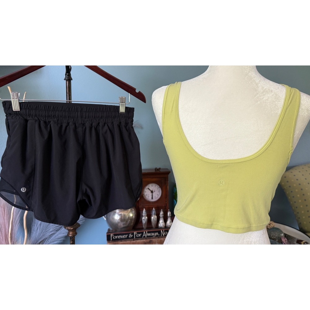 Lululemon Activewear Bundle Leggings Shorts Skort Swiftly Tech Tank Top 5pc Set - Picture 9 of 15
